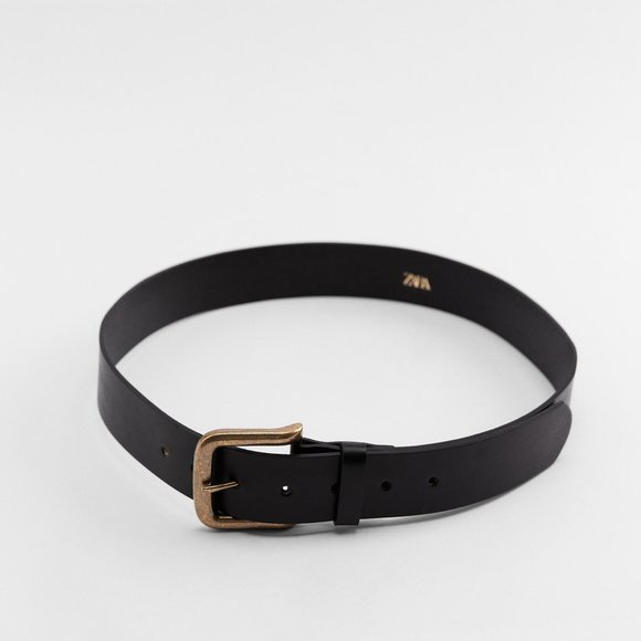 Zara Leather Belt - Picture 1 of 4